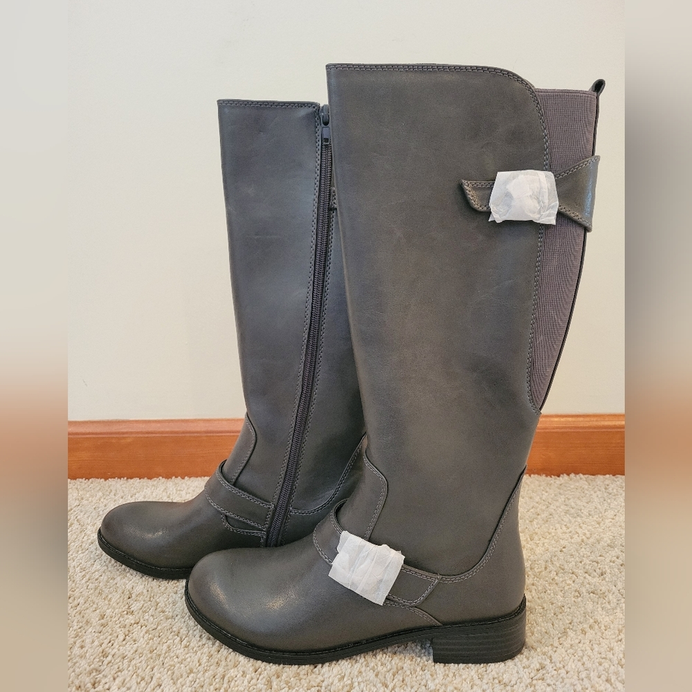 Life Stride dark gray knee-high boots